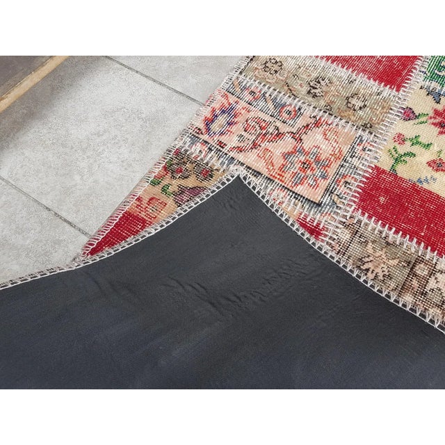 Mid 20th Century Anatolian Handknotted Wool Runner For Sale - Image 6 of 10