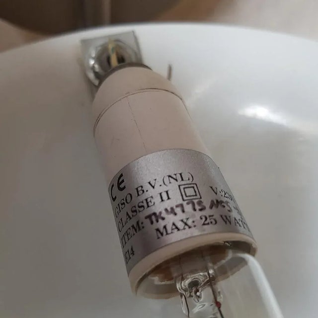 Metal Art Deco Oyster Table Lamp from Gispen Giso For Sale - Image 7 of 8