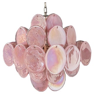 Vintage Italian Murano Chandelier in the style Vistosi For Sale