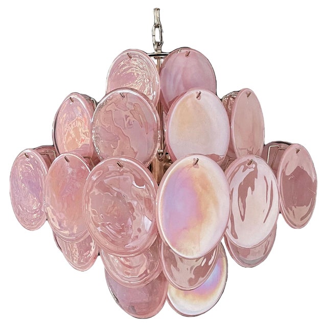 Vintage Italian Murano Chandelier in the style Vistosi For Sale