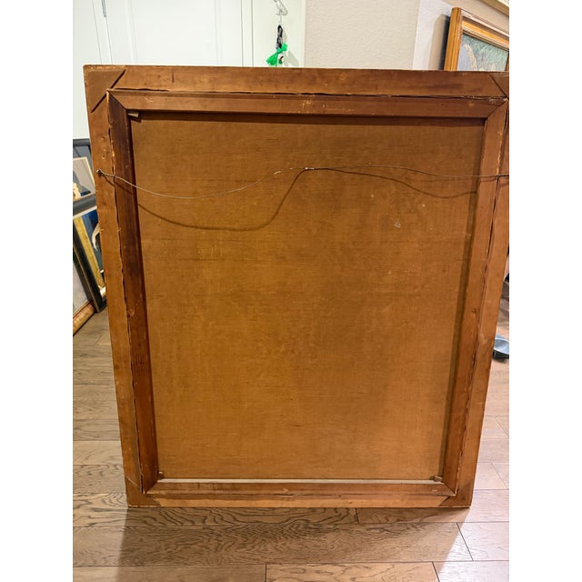 1930s Arcadian Oil Painting Signed Coghlan - Owned by Paul Newman's Mother/Documents Intact For Sale - Image 9 of 11