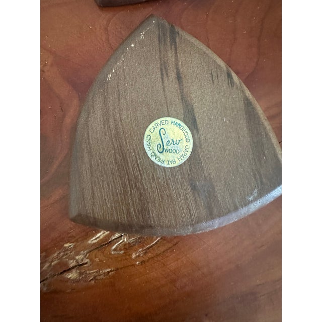 Mid-Century Modern Mid 20th Century Mid-Century Modern Sculptural Metal & Cork Coaster Set – Teardrop Form — Set of 8 For Sale - Image 3 of 3
