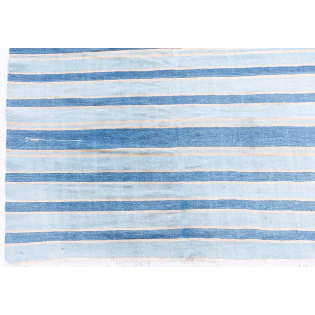 Vintage Indian Dhurrie Rug Doris Leslie Blau For Sale - Image 4 of 11