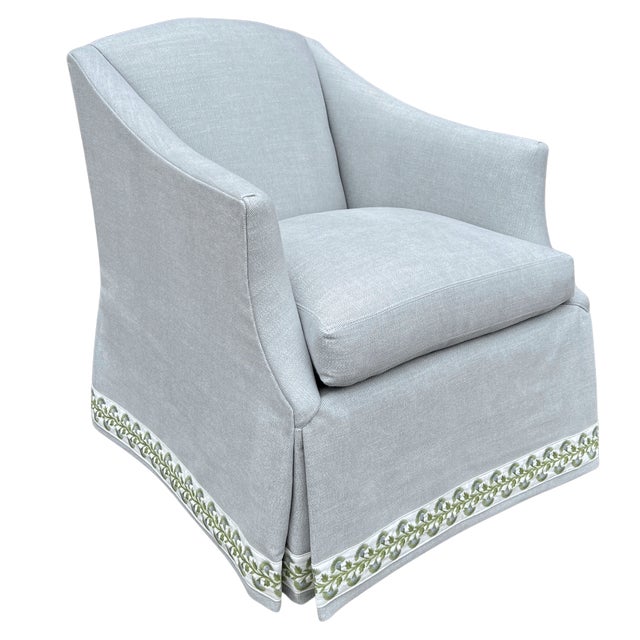 Custom made LEE Industries 1931-01 Swivel Chair (2 available). These chairs are showroom new and have never been used....