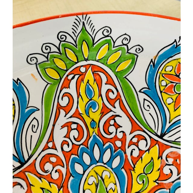 Handmade Large Ceramic Serving, Decorative or Center Table Plate, Set of 2 For Sale - Image 10 of 13