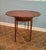 Brown Mid 20th Century Pair of Hickory Chair Style Drop Leaf Side Tables With Fan Inlay and Brass Pulls For Sale - Image 8 of 12