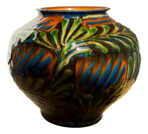 Glazed Earthenware Vase by H.A. Kähler, 1920