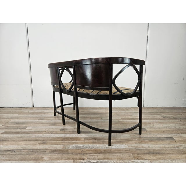 Bent Beech Model N.215 Sofa attributed to Antonio Volpe, 1910s For Sale - Image 4 of 14