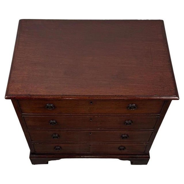 18th Century English Antique Georgian Storage Box with Trompe-L'œil Drawers For Sale - Image 3 of 12