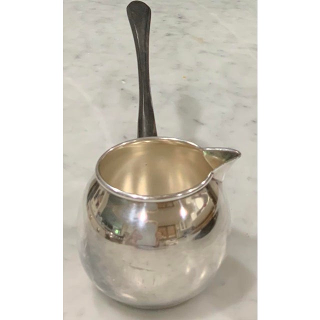 Metal Hotel Silver Brandy or Cognac Warmer / Saucepan by Bernard Rice’s Sons. Also Elegant Serving Piece for Melted Butter or Gourmet Sauces.Vintage Barware For Sale - Image 7 of 11