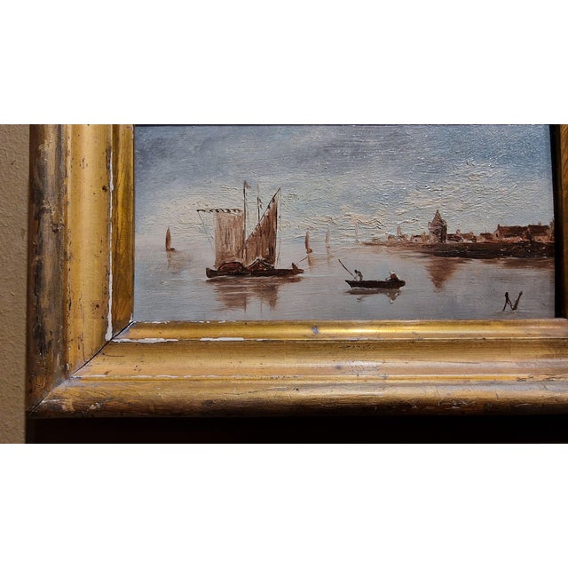 Seascape, Oil on Panel, 1890s-1910s, Framed For Sale - Image 6 of 14