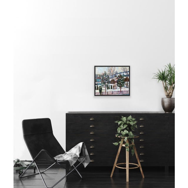 Marek Niedojadlo, Winter in the Countryside, 2021, Oil on Canvas For Sale - Image 9 of 11