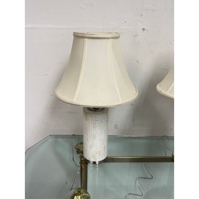 Contemporary Mosaic Table Lamps, Pair For Sale In San Francisco - Image 6 of 12