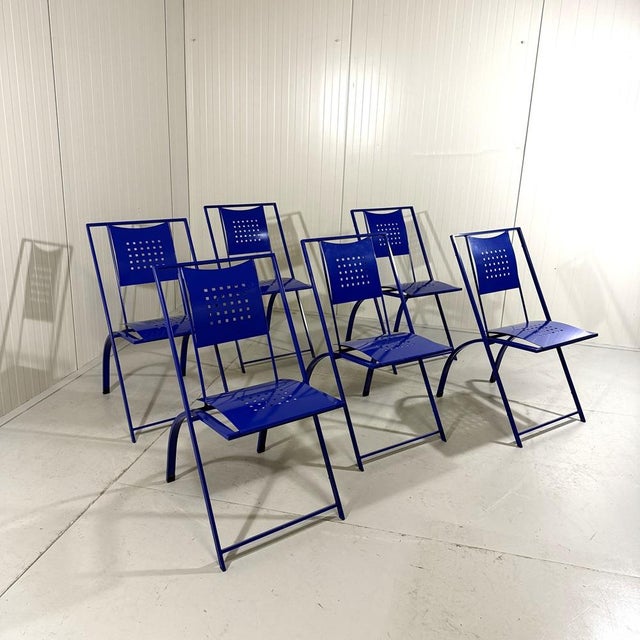Set of 6 Sinus dining chairs by Karl Friedrich Förster for his own company KFF, Germany. Very special designed chairs,...