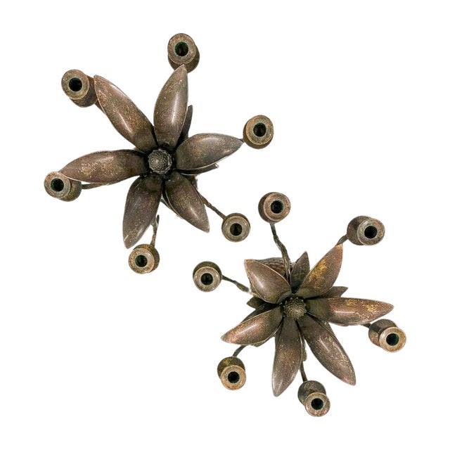 Pair of Monumental Hollywood Regency Pineapple Five-Light Candelabra Table Lamps For Sale In Tampa - Image 6 of 6