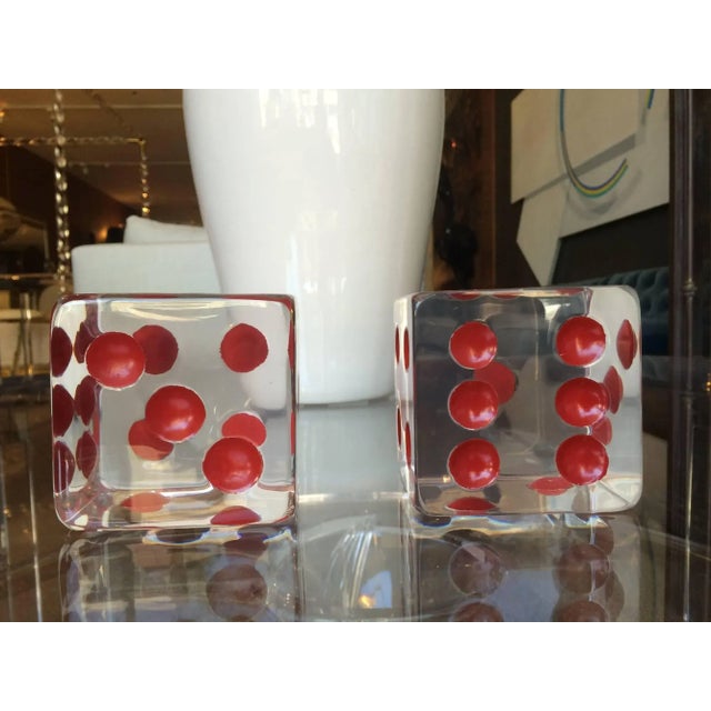 Mid-Century Modern Charles Hollis Jones Red Dot Dice Sculpture - a Pair For Sale - Image 3 of 7