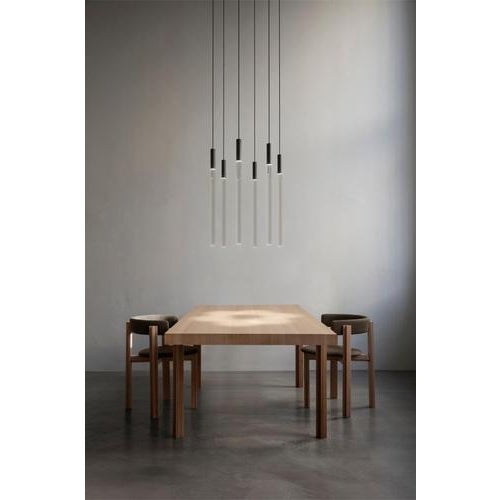 Black Plexi Lamps by Angelo Mangiarotti for Karakter, Set of 6 For Sale - Image 4 of 11