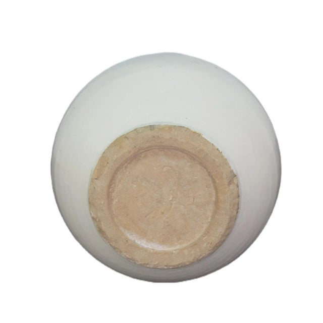 2010s White Bottle Gourd Shape Vase For Sale - Image 5 of 6