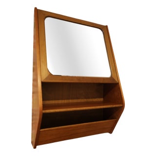 Teak Mirror Cabinet with Hidden Storage, 1960s For Sale