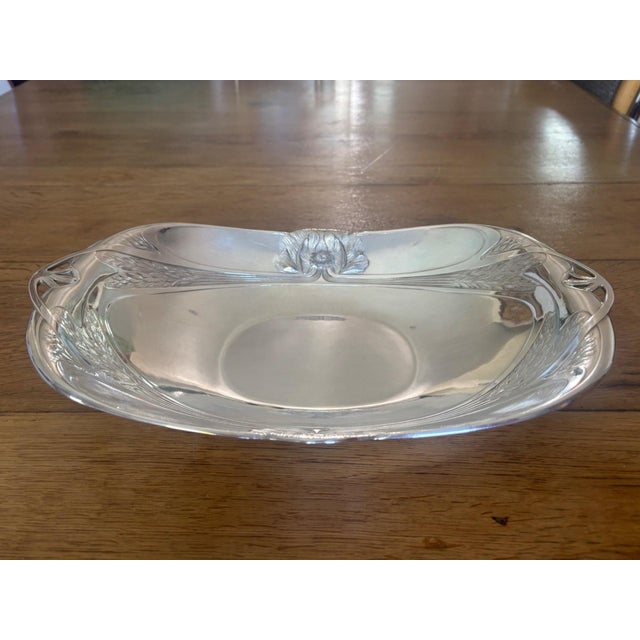Art Nouveau Silver-Plated Metal Bread Basket from Gallia Christofle, 1890s For Sale - Image 3 of 9