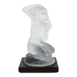 Lalique Crystal Female Figurative Sculpture, from Paris, France, circa 1970s