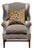 Antique Georgian Wingback Mohair Arm Chair For Sale In Los Angeles - Image 6 of 7
