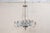 Dove Gray Vintage French 16-Light Circular Chandelier For Sale - Image 8 of 12
