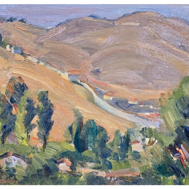 Donna Norine Schuster - 1920s View of the Hollywood Hills-Oil Painting For Sale - Image 10 of 12