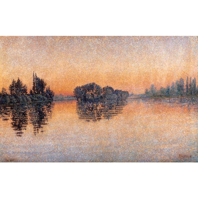 Artist: Paul Signac Title: Sunset Herblay Medium: Giclée Marks: Limited edition numbered, not signed Paper size: 19 x 13...