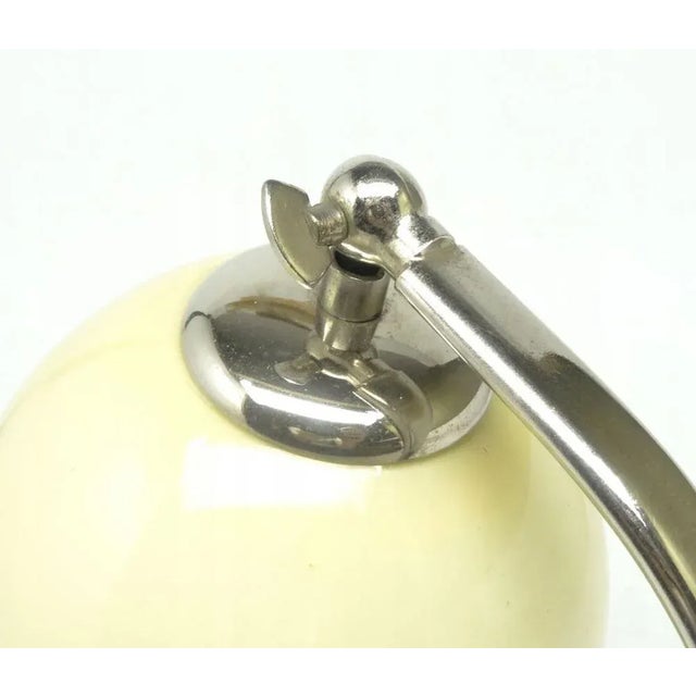 Josef Hurka Art Deco Bedside Table Lamp attributed to Josef Hurka for Napako, Czechoslovakia, 1950s For Sale - Image 4 of 7