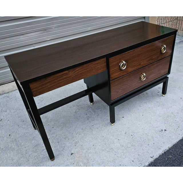 Dunbar Furniture Mid 20th Century Edward Wormley Desk by Dunbar For Sale - Image 4 of 12