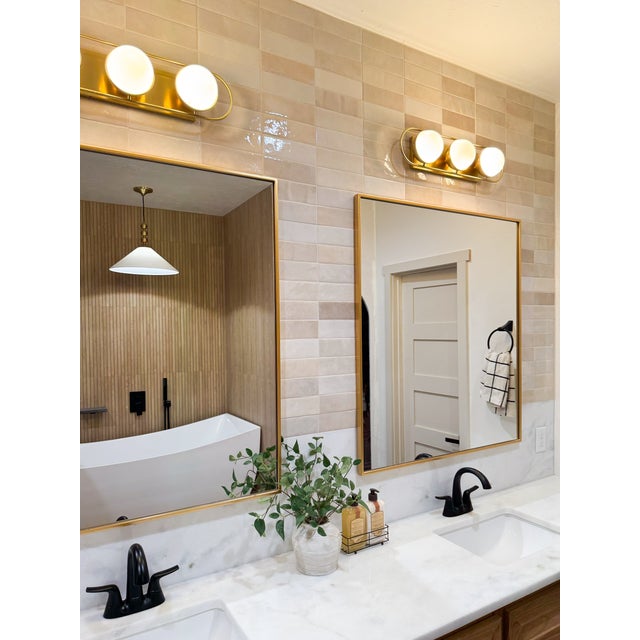 Mitzi Sang 20 in. 1 Light Pendant in Aged Brass Finish For Sale - Image 13 of 13