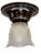 Small semi flush light great for a small area where you need some style like a hallway or closet. n We've added a cover...