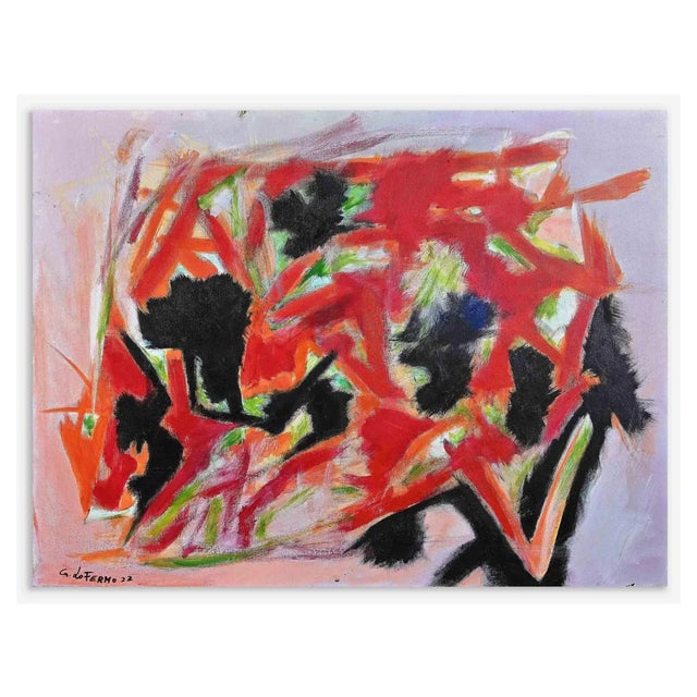 Giorgio Lo Fermo, Abstract Expression, Original Oil on Canvas, 2022 For Sale