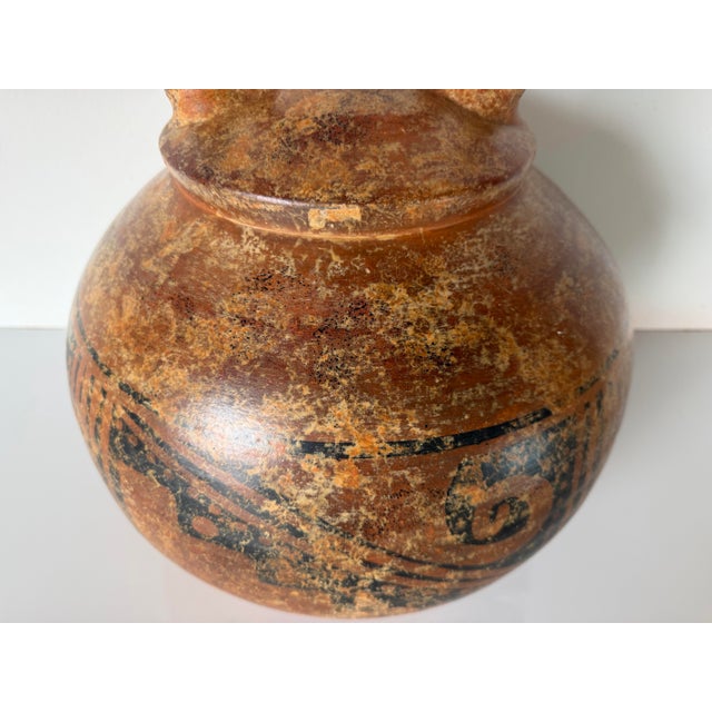 1980s Vintage Pre-Columbian Style Art Pottery Vessel For Sale - Image 5 of 12