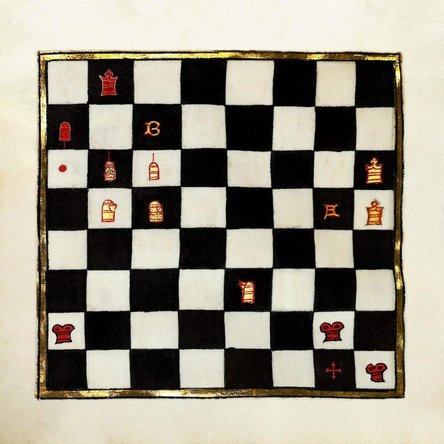 Reproduction Antique French Chess Art Prints - Set of 4, Unframed For Sale - Image 4 of 12