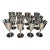 Vintage e.l. De Uberti Dul1 Silverplate Goblets Made in Italy Set of 12 For Sale