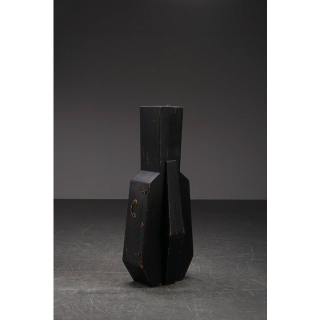 Black Early 20th Century Cubist Sculptural Cello Case For Sale - Image 8 of 17
