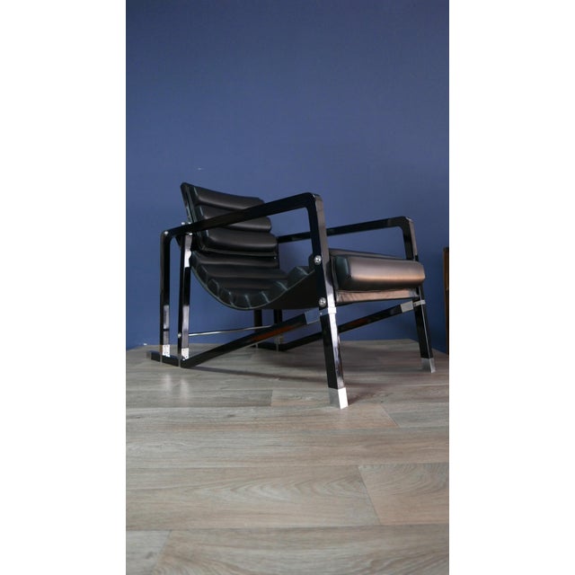 Bauhaus Bauhaus Transat Chair attributed to Ecart International attributed to Eileen Gray for Ecart International, 1927 For Sale - Image 3 of 16