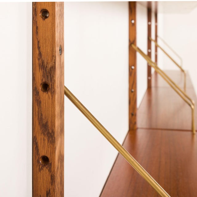 Mid-Century Danish Teak Shelving Unit in the style of Poul Cadovius, 1960s, Set of 9 For Sale - Image 12 of 13