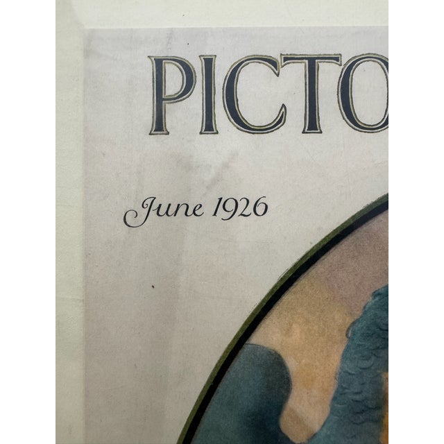 Original period front cover from the June 1926 issue of Pictorial Review, featuring three striking parrots perched...