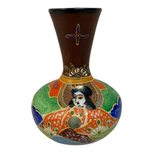 Japanese Satsuma Hand Panted Vase