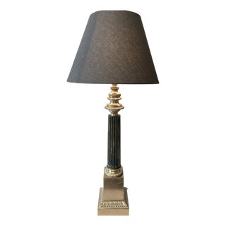 Large Antique French Carcel Lamp in Gilt Bronze and Brass, 1800s For Sale