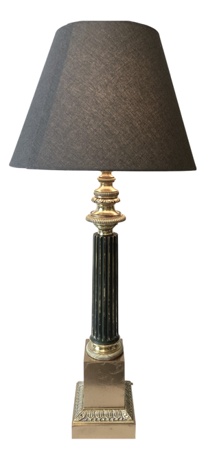 Large Antique French Carcel Lamp in Gilt Bronze and Brass, 1800s