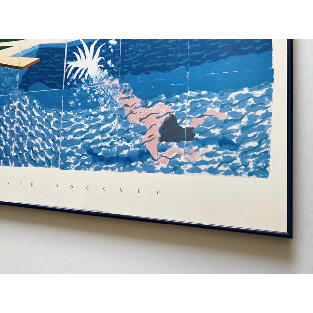 David Hockney Vintage 1994 Lithograph Print Framed Large Pop Art Poster " Le Plongeur ( Paper Pool 18 ) " 1978 For Sale - Image 17 of 18