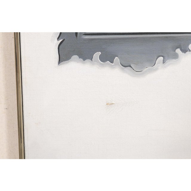 Mid 20th Century Large Lowell Blair Nesbitt Black & White Tonal Painting For Sale - Image 11 of 11
