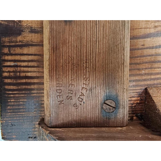 A beautiful and rare Victorian-period railway bench crafted from solid pitch pine. This long, wide, and exceptionally...