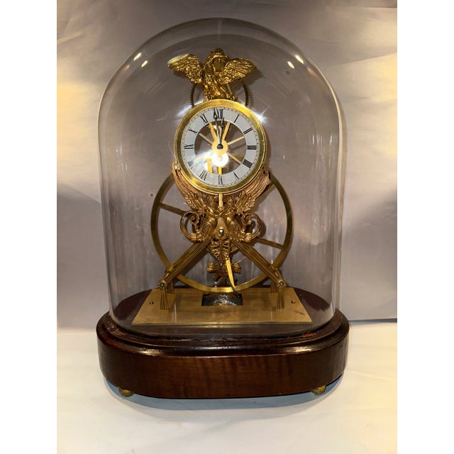 19th Century Austrian "Great Wheel" Skeleton Clock For Sale - Image 9 of 11