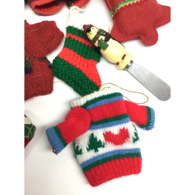 Vintage Group Handcrafted Holiday Ornaments For Sale - Image 9 of 9