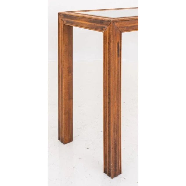 Late 20th Century Widdicomb Manner Modern Wood and Glass Table, 1980s For Sale - Image 5 of 10